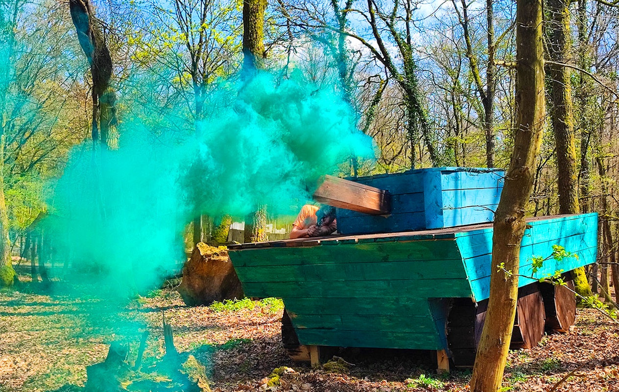 Laser Paintball op een kasteeldomein in België (10p.)