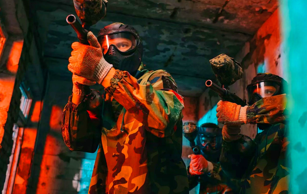 Indoor paintball in Rotterdam (8 - 12 p.)