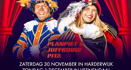 2 tickets voor Het Feest voor Sinterklaas met Planpiet en Juffrouw Pita!