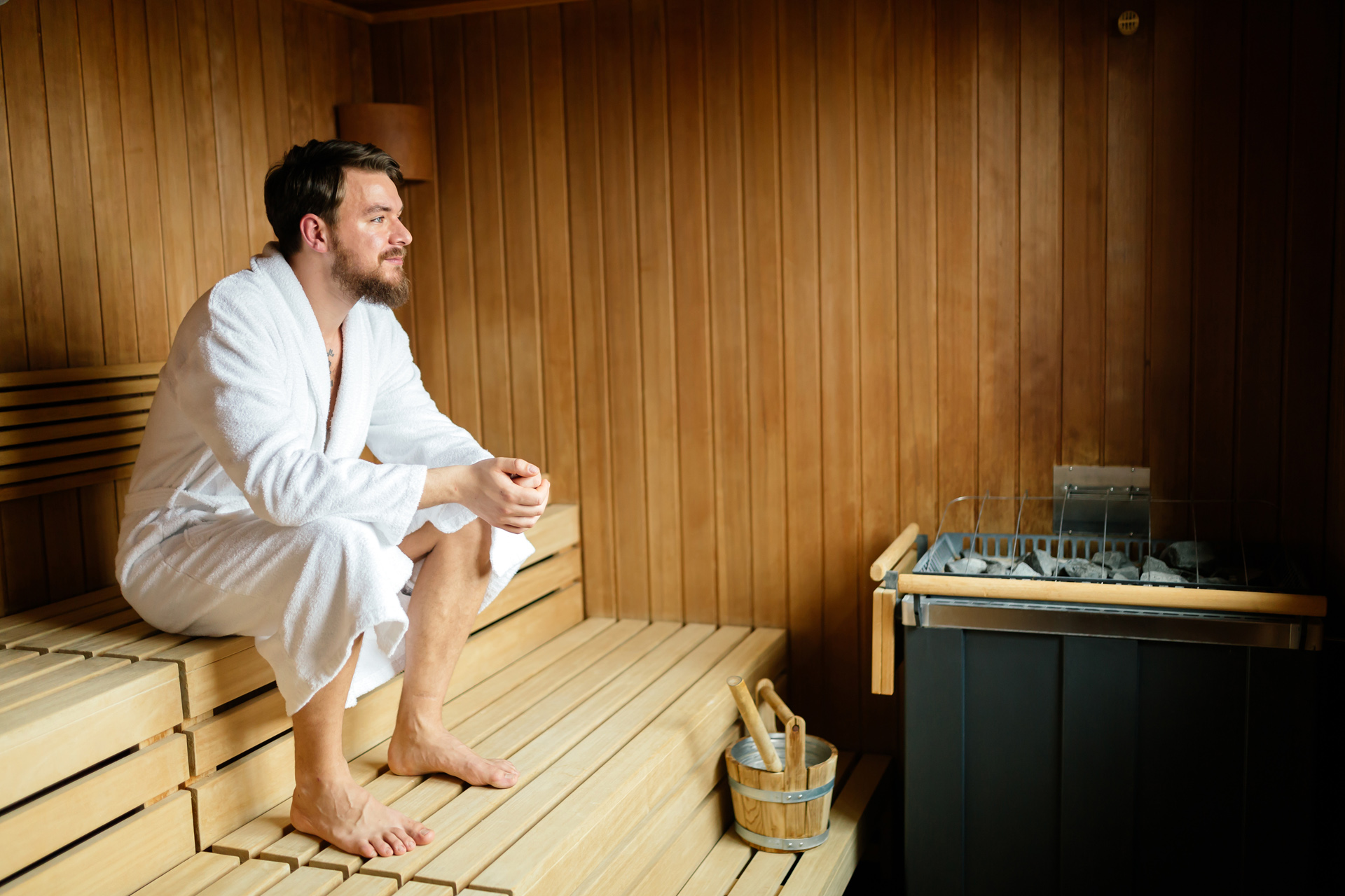 Sauna Zuid Holland opwarmen