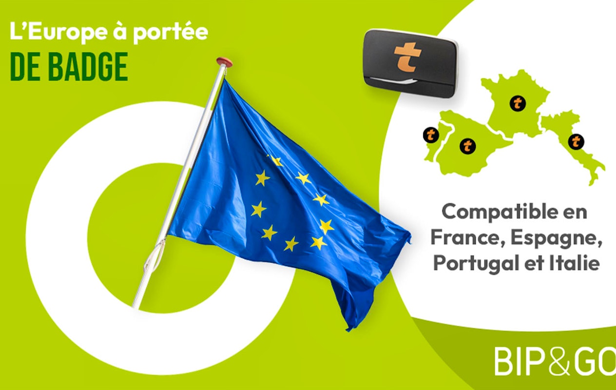 Badge de péage Bip&Go avec abonnement de 6 mois