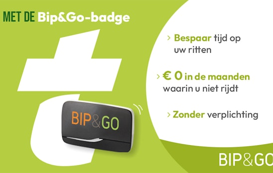 Bip&Go-tolbadge met 6 maanden abonnement
