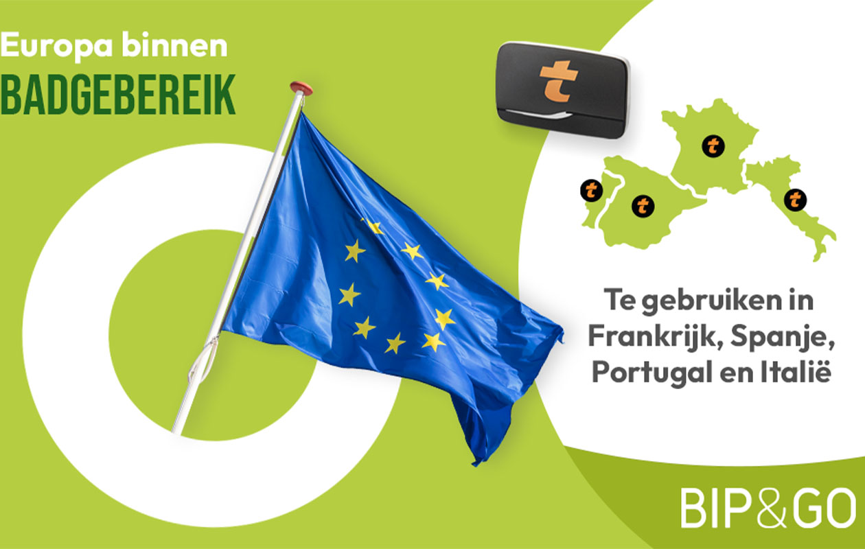 Bip&Go-tolbadge met 6 maanden abonnement