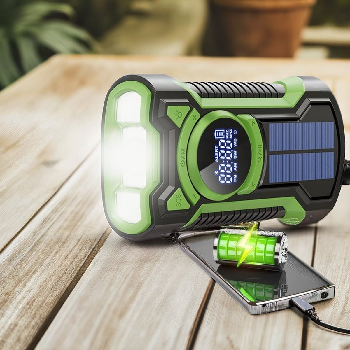 Dutch Wanted noodradio solar powerbank