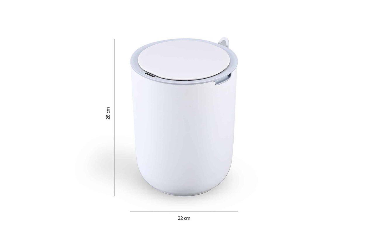 Prullenbak met bewegingssensor van FlinQ 8 L 