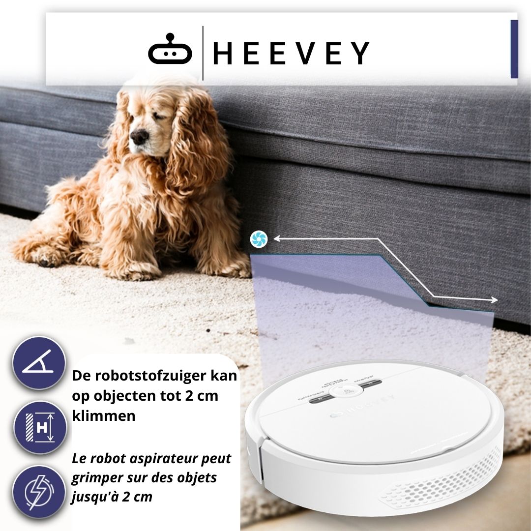 Heevey Robotstofzuiger met dweilfunctie
