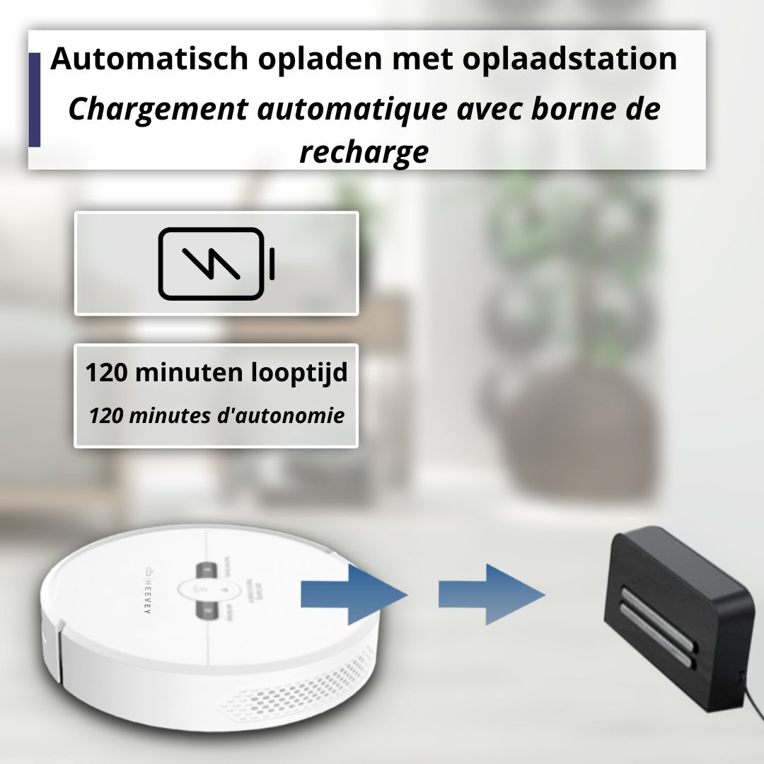 Heevey Robotstofzuiger met dweilfunctie