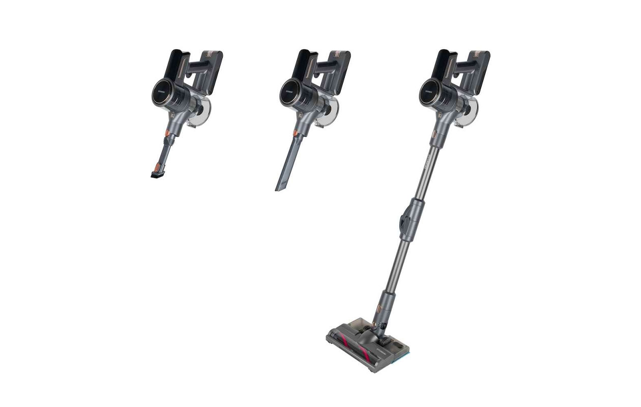 Steelstofzuiger - 120W - Met dweilmodule en knikstang