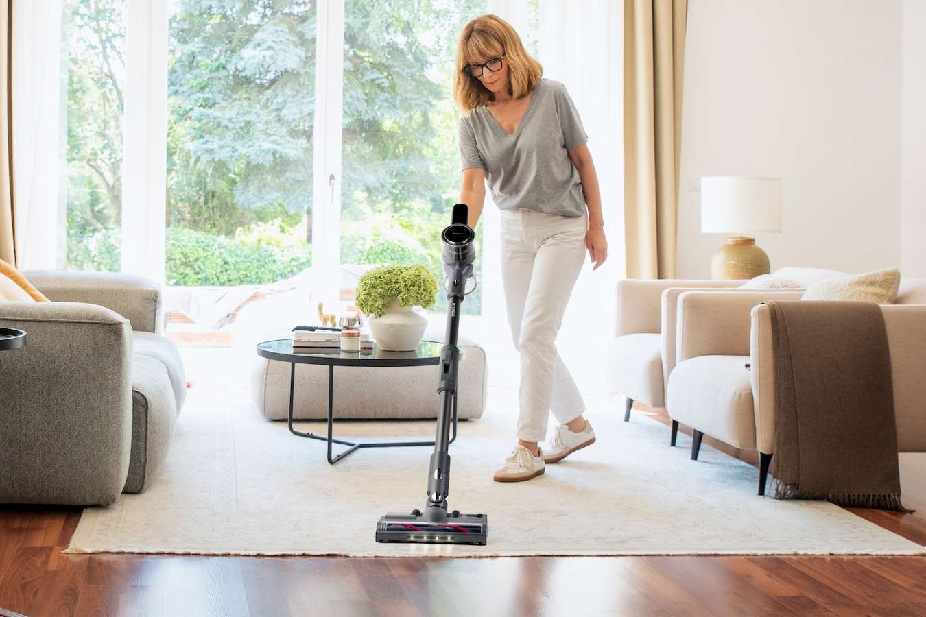 Steelstofzuiger - 120W - Met dweilmodule en knikstang