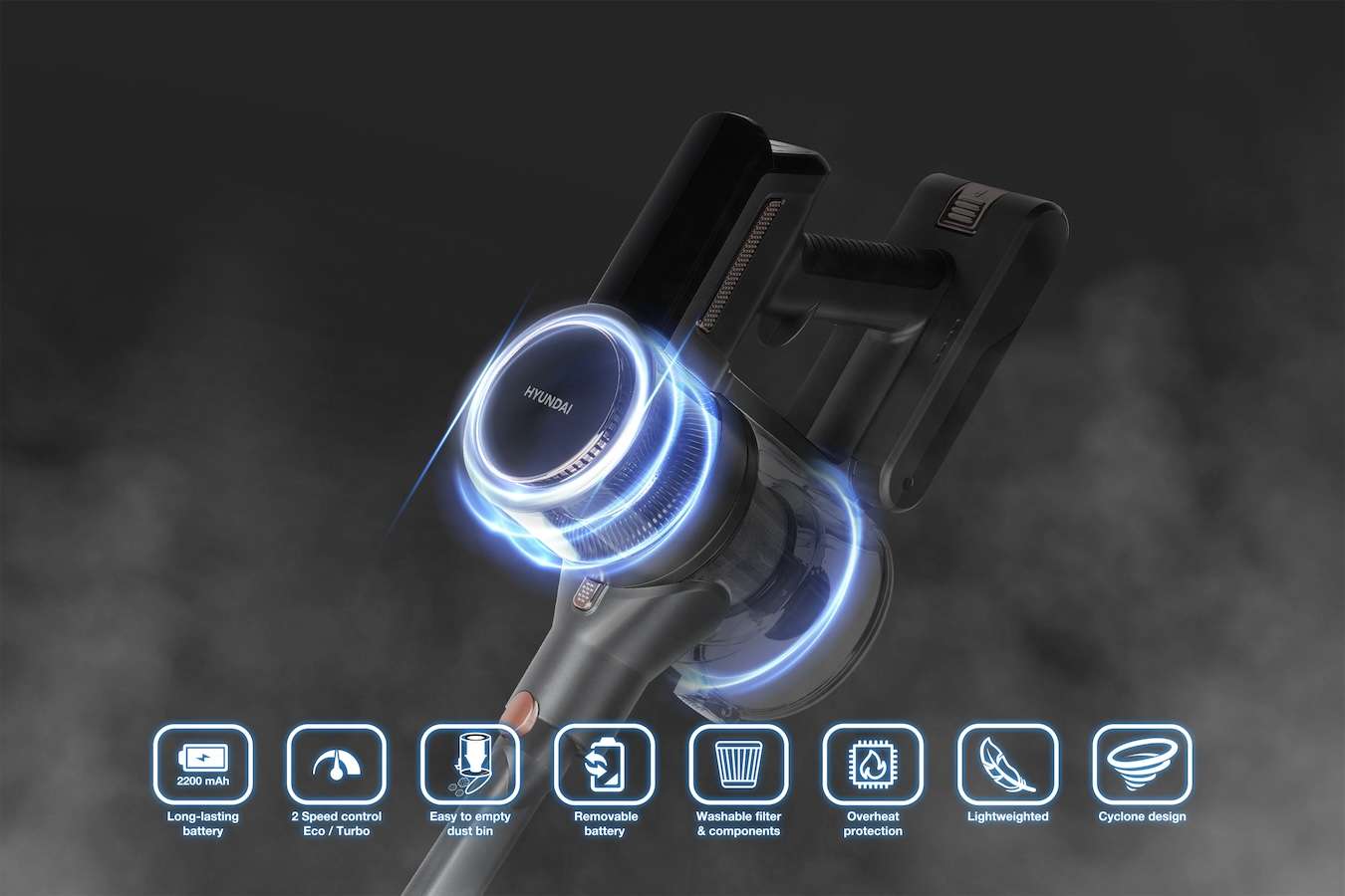 Steelstofzuiger - 120W - Met dweilmodule en knikstang