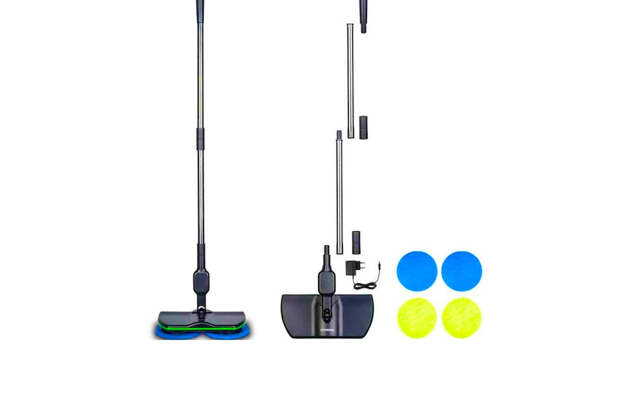 Balai serpillère léger Hyundai avec double tête rotative