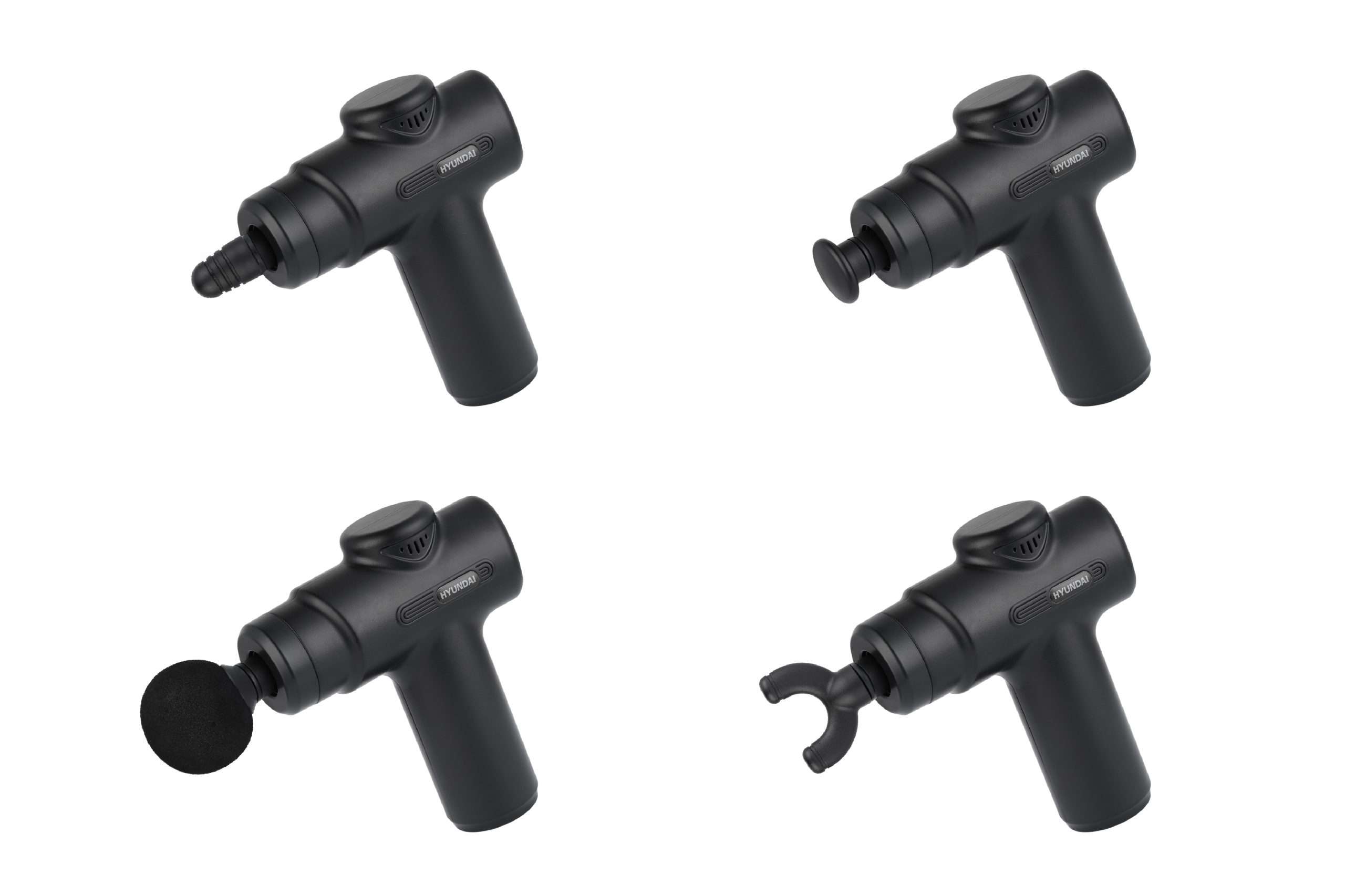 Hyundai Electronics massage apparaat met 4 opzetstukken en massageband