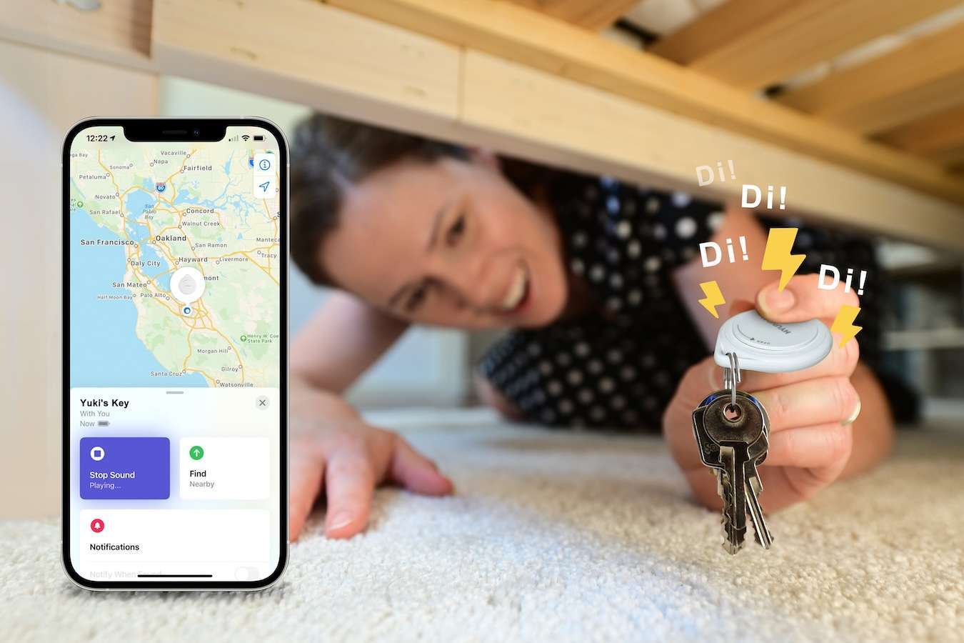 Hyundai Electronics slimme finder tags voor iOS