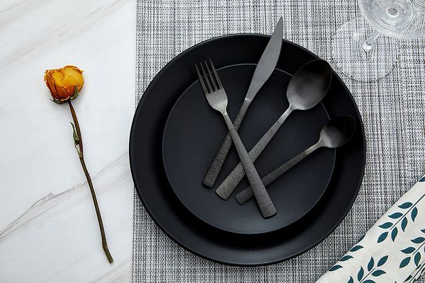 24-delige bestekset van Buccan (mat zwart)