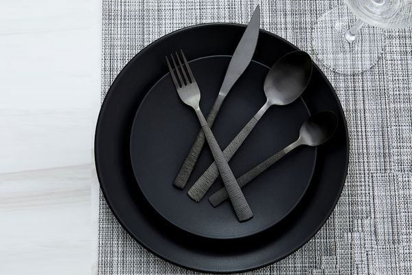 24-delige bestekset van Buccan (mat zwart)