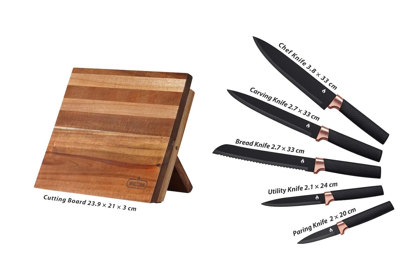 Buccan cooking &#x2013; 6-delige Messenset