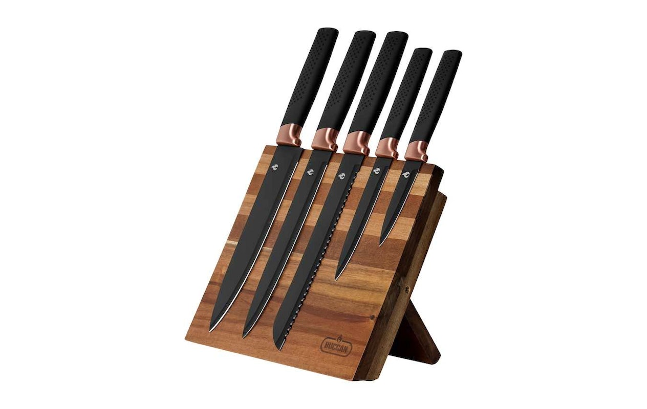 Buccan Cooking – Set de 6 couteaux avec support magnétique