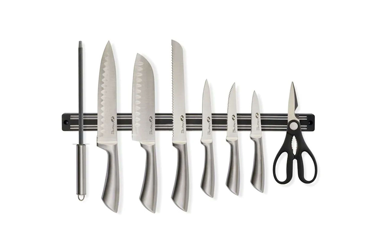 Messenset 8-delig RVS met schaar