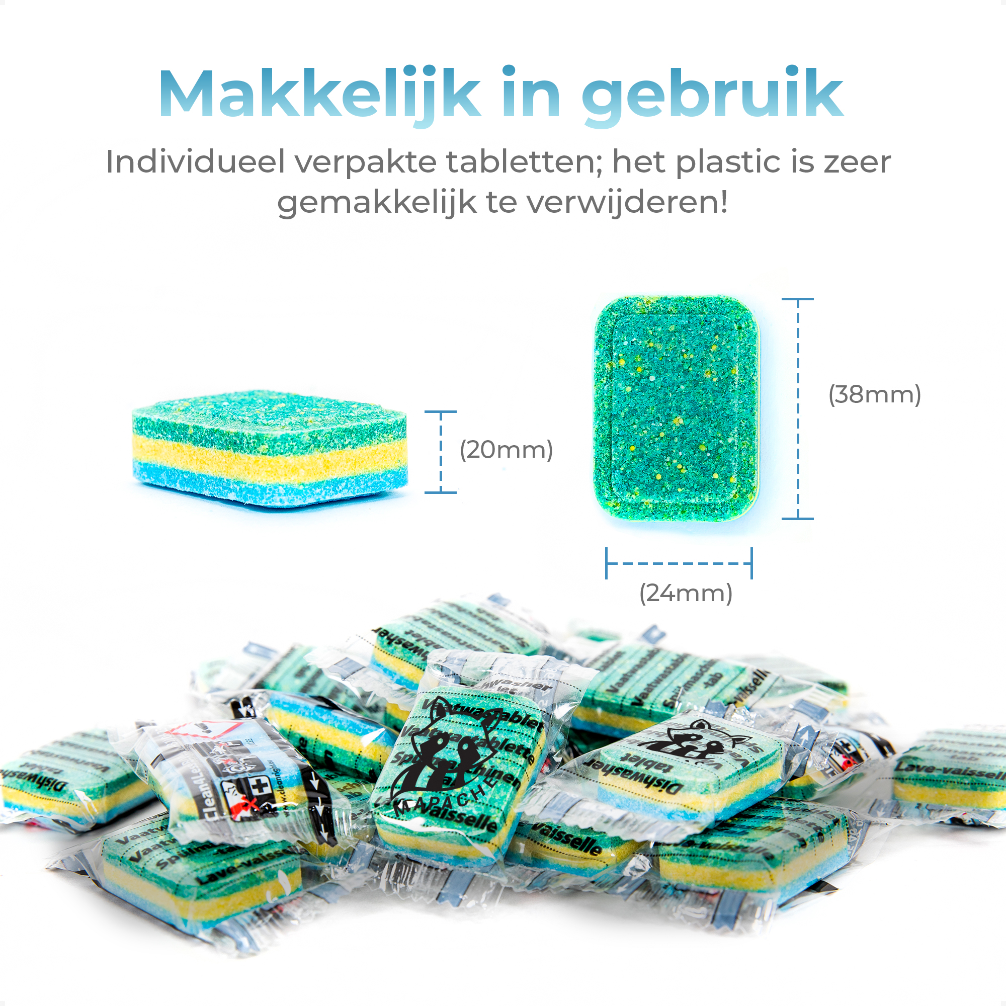 Mapache vaatwastabletten 365 stuks voordeelverpakking