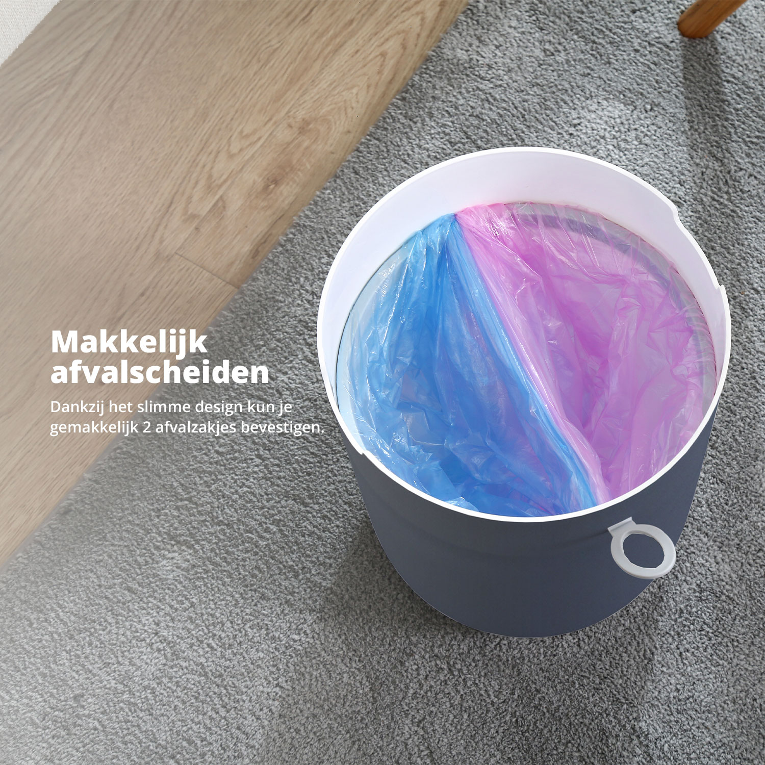 Prullenbak met bewegingssensor van FlinQ 8 L 