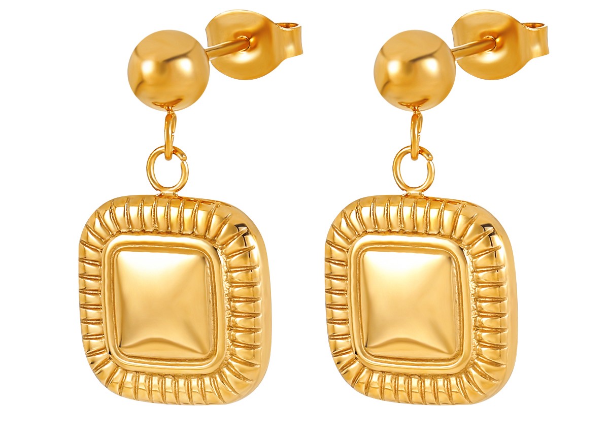 Chique goudkleurige oorbellen met elegant design