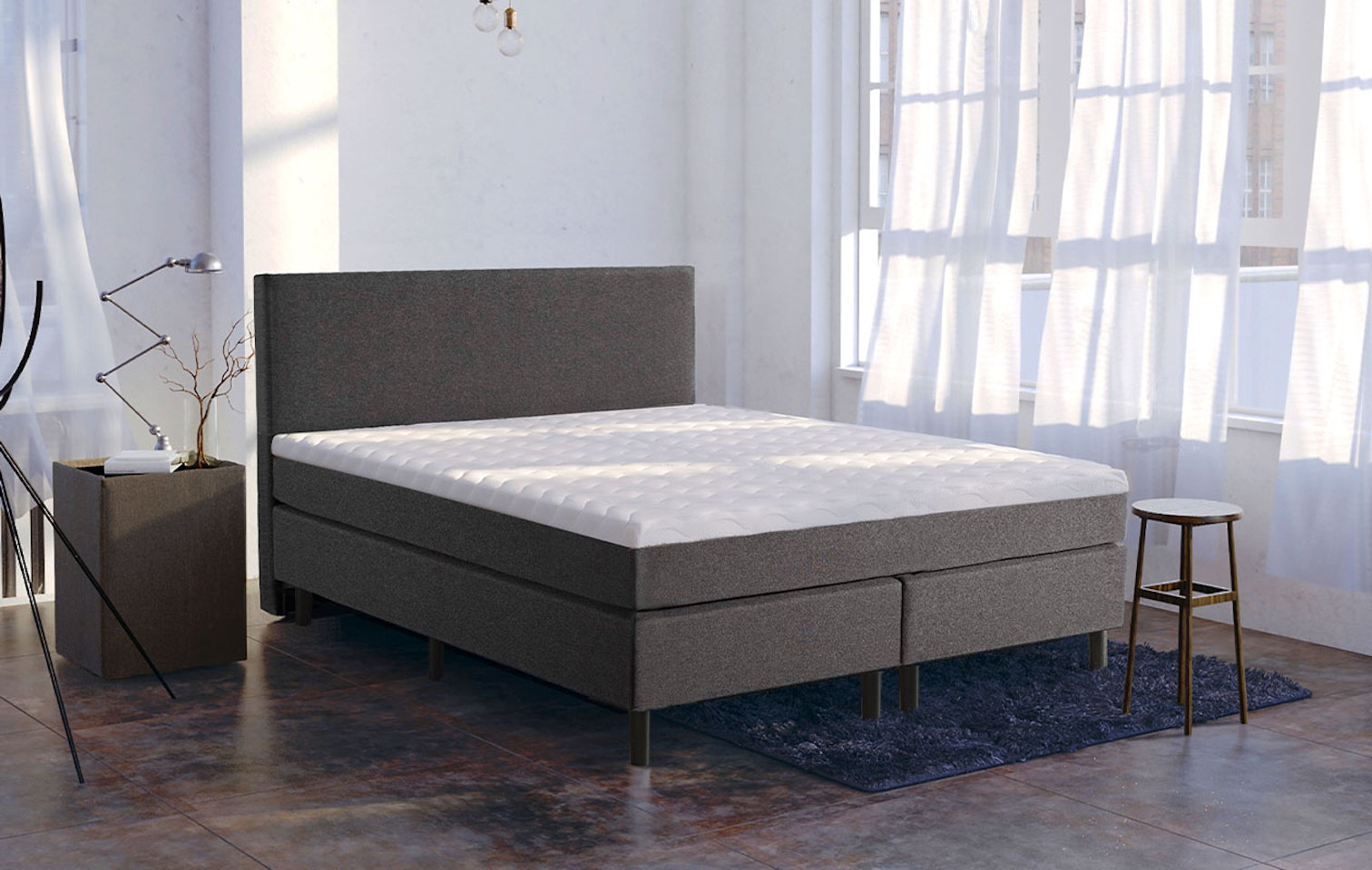 2-persoonsboxspring 180x200 met topper