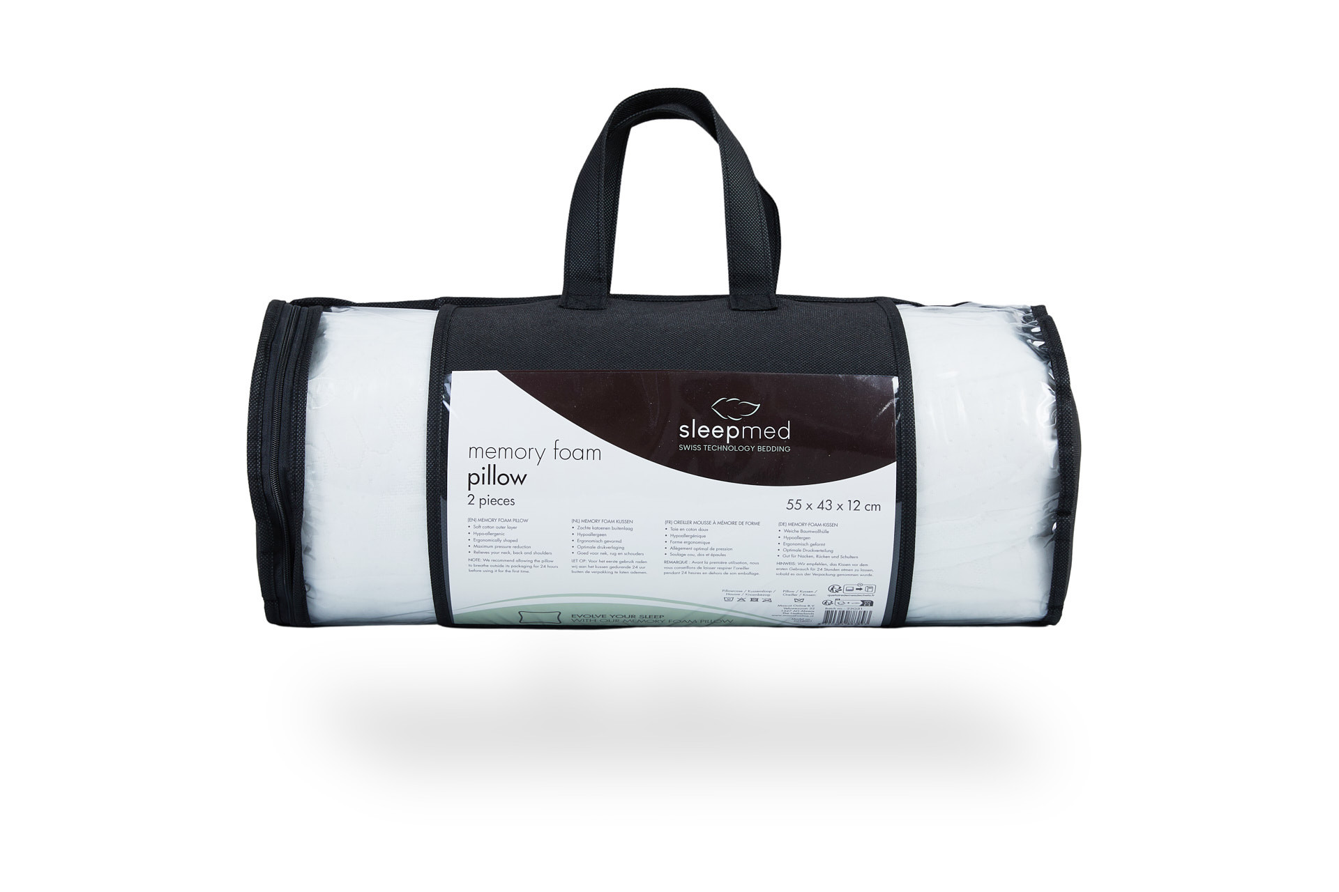 SleepMed memory foam kussen 2 stuks