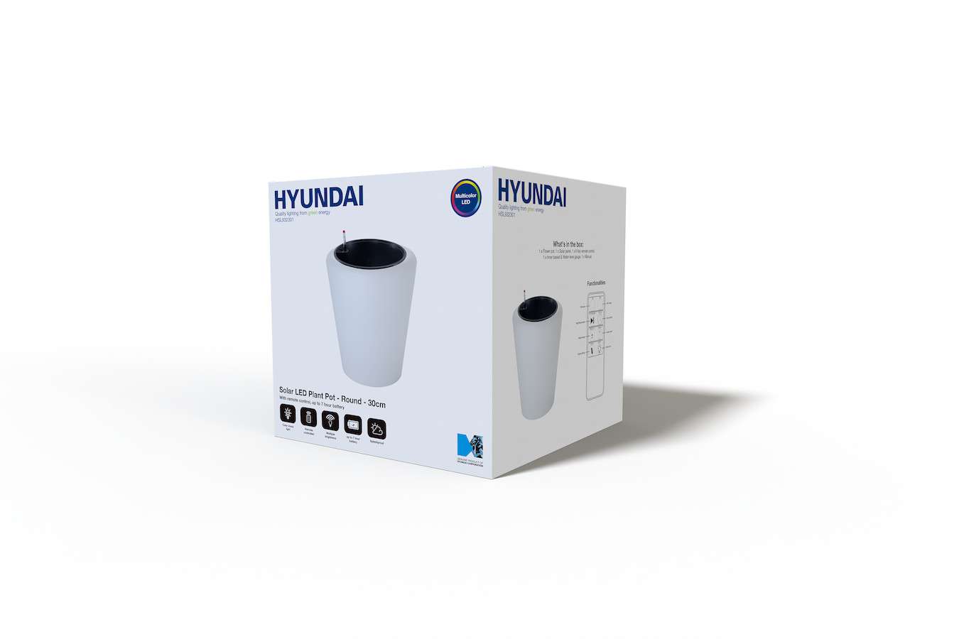 Hyundai Lighting - Solar LED Plantenpot voor buiten 