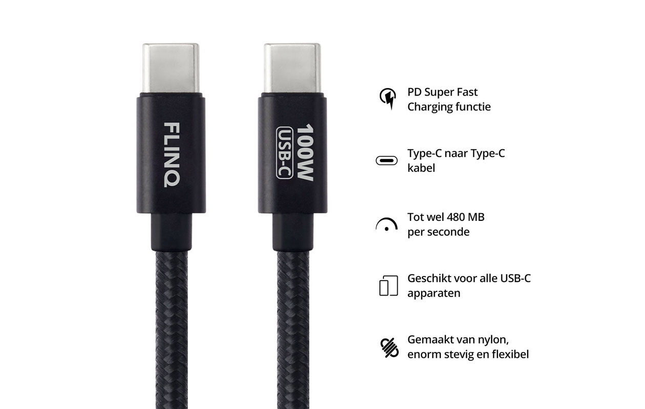 USB-C kabel 2 stuks