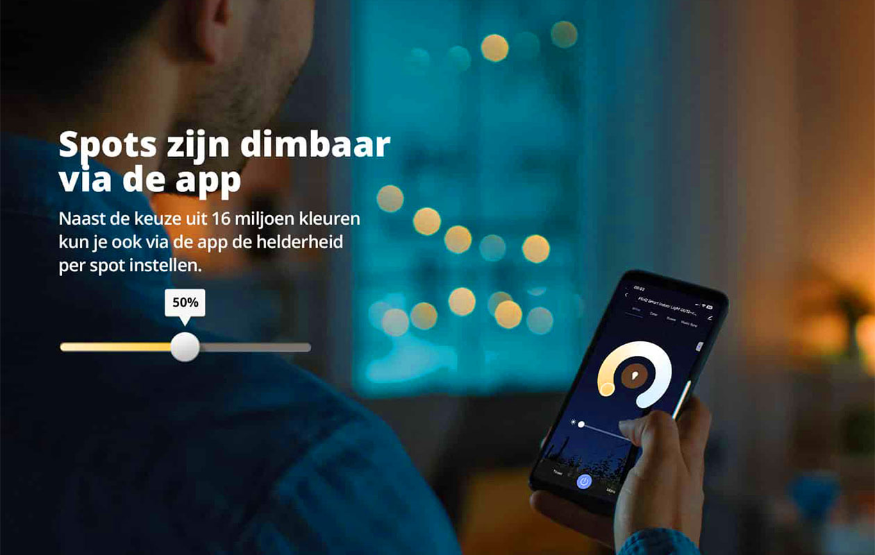 FlinQ Smart Indoor GU10 Spots 2-pack