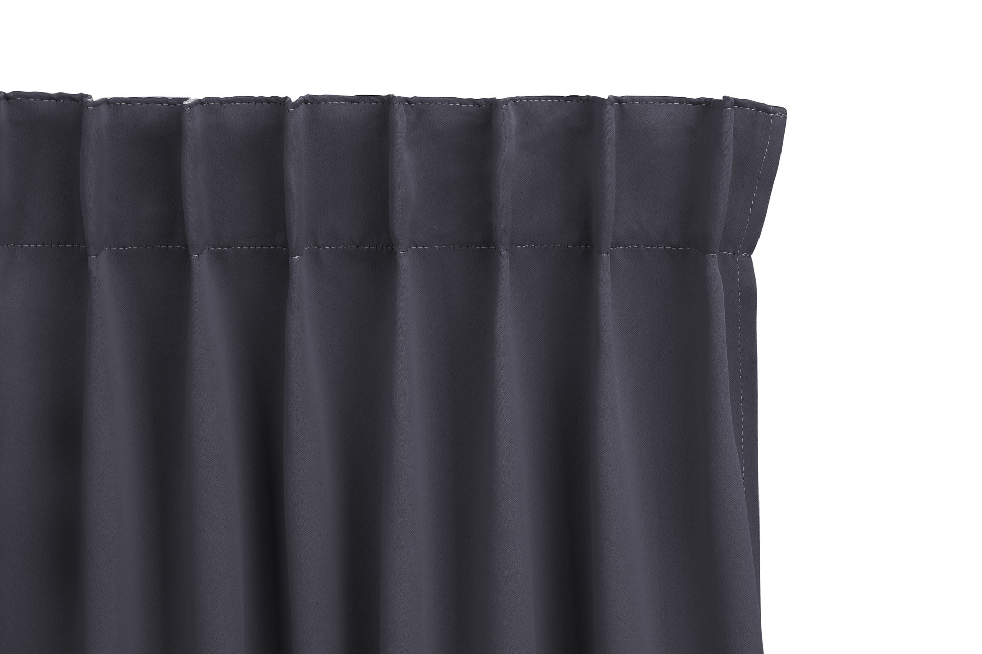 Gordijn - 150 x 250 cm - Haken - Grijs