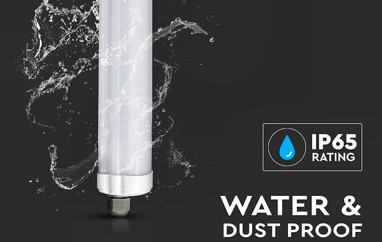 V-TAC VT-6076 Réglettes LED - Série G - IP65 - 18 Watts - 2160 Lumens -