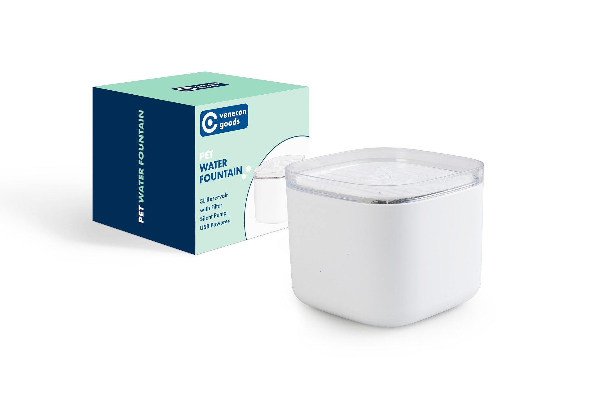 Venecon Goods drinkfontein kat en hond