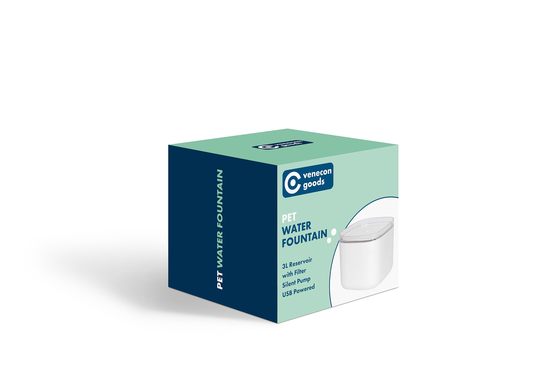 Venecon Goods drinkfontein kat en hond